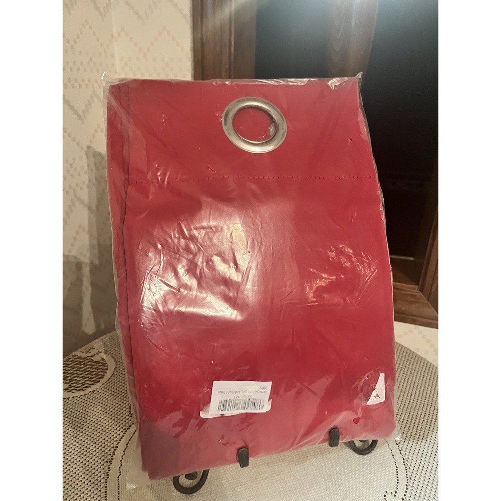 Deconovo‎ Red Polyester Drapery Panel With Grommets 1 Panel 42x84